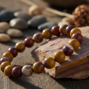 bracelet jaspe mokaïte